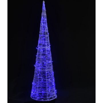 vidaXL Lichtkegel decoratief LED blauw 90 cm acryl