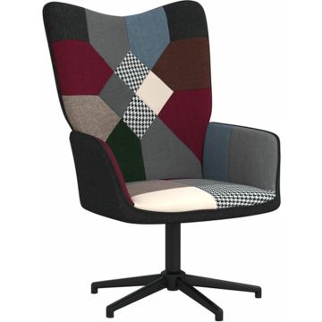 vidaXL Relaxstoel patchwork stof