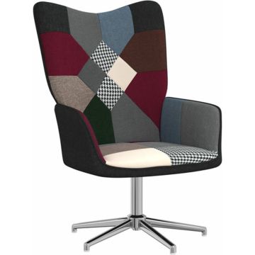 vidaXL Relaxstoel patchwork stof