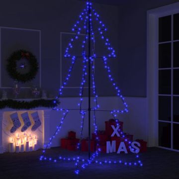 vidaXL Kegelkerstboom 240 LED's binnen en buiten 118x180 cm