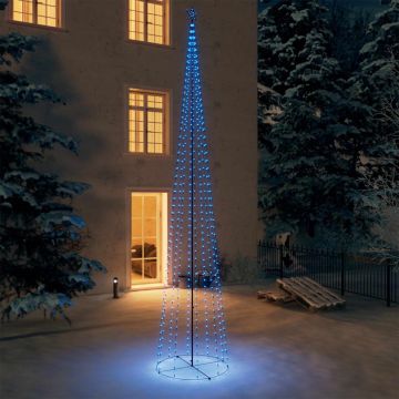 vidaXL Kegelkerstboom 752 LED's 160x500 cm blauw