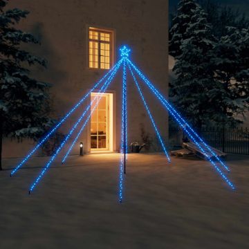 vidaXL Kerstboomverlichting met 576 LED's binnen en buiten 3,6 m blauw