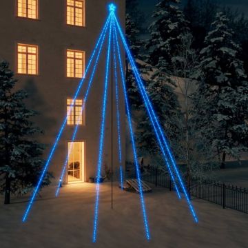 vidaXL Kerstboomverlichting 1300 LED's binnen/buiten 8 m blauw