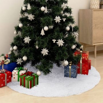 vidaXL Kerstboomrok 150 cm kunstbont wit