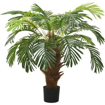 vidaXL Kunstplant met pot cycaspalm 90 cm groen