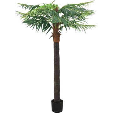 vidaXL Kunstboom met pot phoenixpalm 215 cm groen