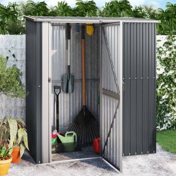 vidaXL Tuinschuur 180,5x97x209,5 cm gegalvaniseerd staal antraciet