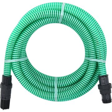 vidaXL Zuigslang met PVC koppelingen 10 m 22 mm groen