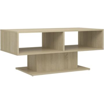 vidaXL Salontafel 103,5x50x44,5 cm spaanplaat sonoma eikenkleurig