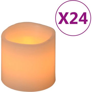 vidaXL Kaarsen 24 st LED warmwit