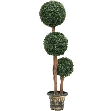 vidaXL Kunstplant met pot buxus bolvorming 119 cm groen