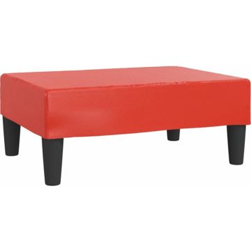 vidaXL Voetenbank 78x56x32 cm kunstleer rood