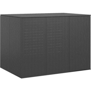 vidaXL Tuinbox 145x100x103 cm polyetheen rattan zwart