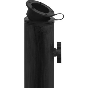vidaXL Parasolvoet 44x44x31 cm gietijzer zwart