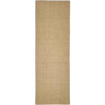 vidaXL Vloerkleed 66x200 cm natuurlijk sisal