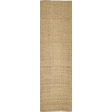 vidaXL Vloerkleed 100x350 cm natuurlijk sisal