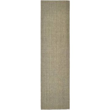 vidaXL Vloerkleed 66x250 cm natuurlijk sisal taupe