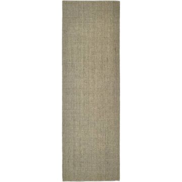 vidaXL Vloerkleed 80x250 cm natuurlijk sisal taupe