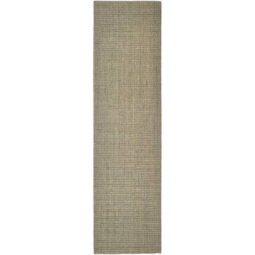 vidaXL Vloerkleed 80x300 cm natuurlijk sisal taupe