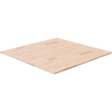 vidaXL Tafelblad vierkant 80x80x1,5 cm onbehandeld massief eikenhout