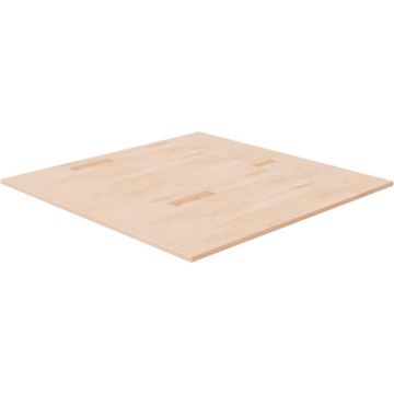 vidaXL Tafelblad vierkant 90x90x1,5 cm onbehandeld massief eikenhout