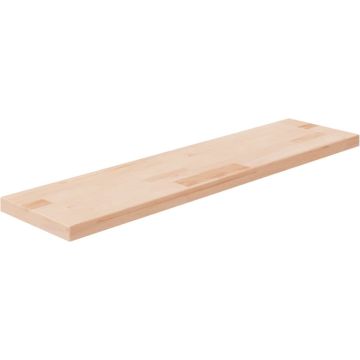 vidaXL Plank 80x20x2,5 cm onbehandeld massief eikenhout