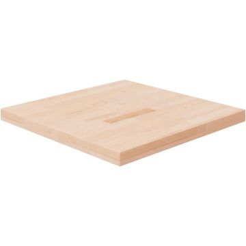 vidaXL Tafelblad vierkant 60x60x4 cm onbehandeld massief eikenhout