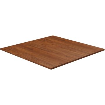 vidaXL Tafelblad vierkant 80x80x1,5cm behandeld eiken donkerbruin