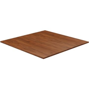 vidaXL Tafelblad vierkant 90x90x1,5 cm behandeld eiken donkerbruin