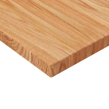 vidaXL Wastafelblad 80x40x2,5cm behandeld massief hout lichtbruin