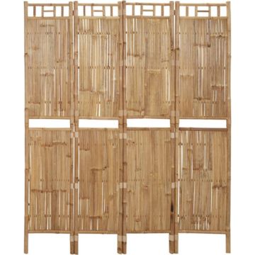 vidaXL Kamerscherm met 4 panelen 160x180 cm bamboe