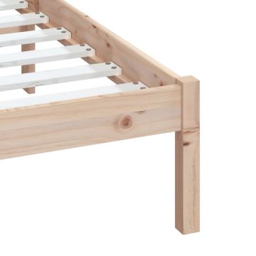 vidaXL Bedframe massief hout 150x200 cm 5FT king size