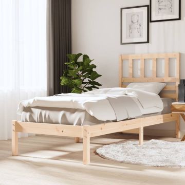 vidaXL Bedframe massief grenenhout 100x200 cm