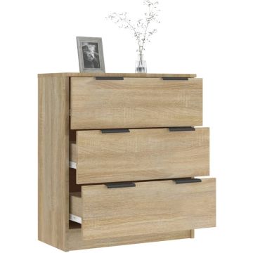 vidaXL Dressoir 60x30x70 cm bewerkt hout bruineikenkleurig