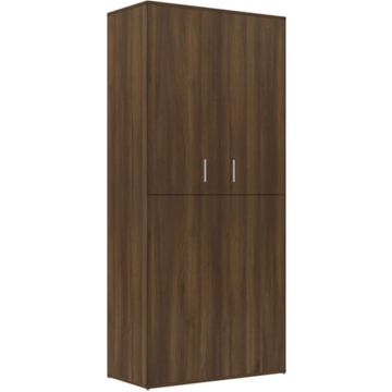 vidaXL Schoenenkast 80x39x178 cm bewerkt hout bruineikenkleurig