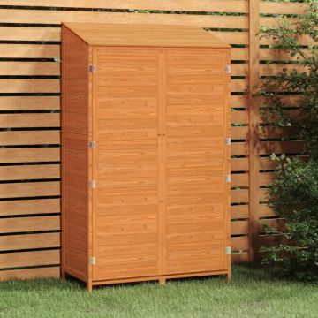 vidaXL Tuinschuur 102x52x174,5 cm massief vurenhout bruin