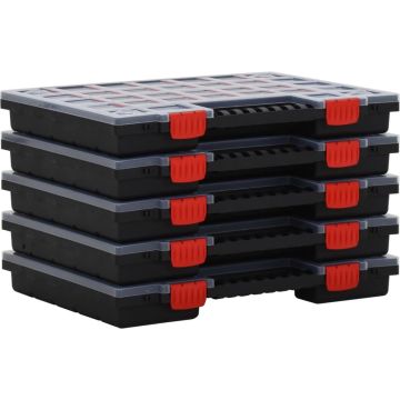 vidaXL Assortimentsdozen 5 st 40x30x5 cm polypropeen