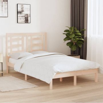 vidaXL Bedframe massief hout 120x190 cm 4FT Small Double