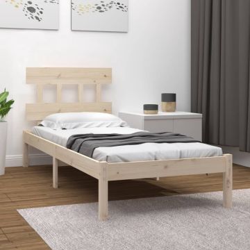 vidaXL Bedframe massief hout 90x200 cm