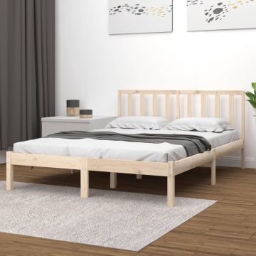 vidaXL Bedframe massief grenenhout 200x200 cm