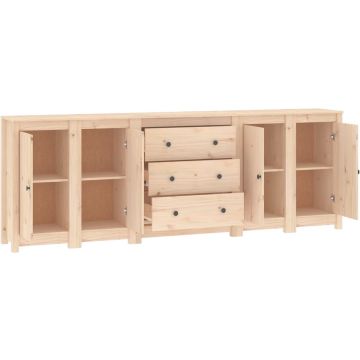 vidaXL Dressoir 230x35x80 cm massief grenenhout