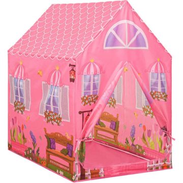 vidaXL Kinderspeeltent 69x94x104 cm roze