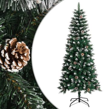 vidaXL Kunstkerstboom met standaard 150 cm PVC groen