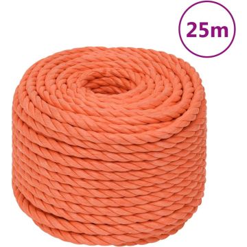 vidaXL Werktouw 12 mm 25 m polypropeen oranje