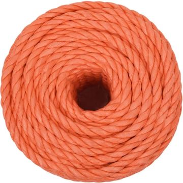 vidaXL Werktouw 12 mm 50 m polypropeen oranje