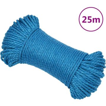 vidaXL Werktouw 3 mm 25 m polypropeen blauw