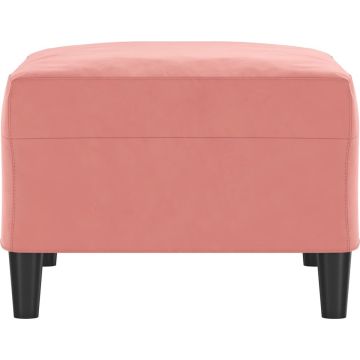 vidaXL Voetenbank 70x55x41 cm fluweel roze