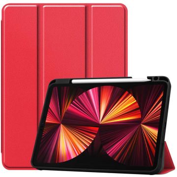 Just in Case Smart Tri-Fold kunstleder hoes voor iPad Pro 11 (2018 2020 2021) - rood