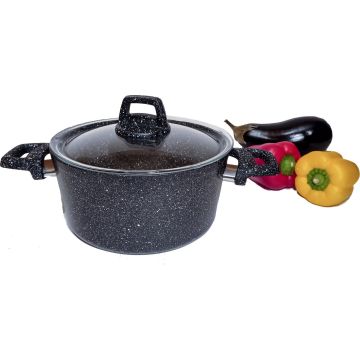 Excellent Houseware Braadpan met deksel 2,7 L aluminium