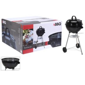 BBQ barbecue bolvorm 47 x 76 cm - zwart